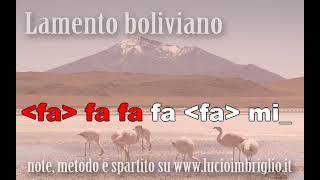 Lamento boliviano  karaoke notazionale [upl. by Hoffer444]