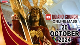 Live · Quiapo Church Mass Today · 20 October 2024 · Sunday · Healing Mass [upl. by Lindholm]