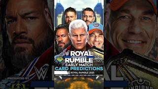 Royal Rumble 2025  Early Match Card RoyalRumble Bevelock WWE Shorts [upl. by Nirb21]