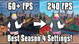 Fortnite Season 4 Settings Guide  FPS Boost Colorblind Modes amp More [upl. by Ogawa554]