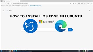 INSTALL MS EDGE IN LUBUNTU  2021 [upl. by Rogovy]