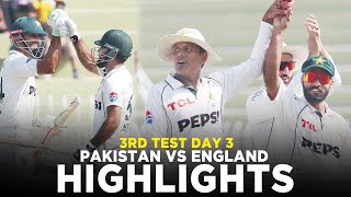 Full Highlights  Pakistan vs England  3rd Test Day 3 2024  PCB  M3G1K [upl. by Eylhsa976]