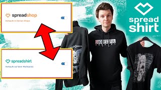 Spreadshirt Shop eröffnen oder Marktplatz auswählen  Print on Demand Dropshipping Tipps und Tricks [upl. by Kajdan]