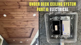 How to waterproof under deck pt 4  Recessed lights and speakers [upl. by Duahsar692]