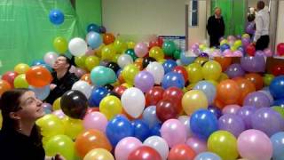 The Balloonery  2500 balloons  best office prank balloon room [upl. by Zoldi988]