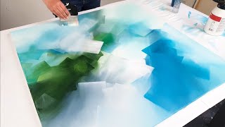 5 Abstract Acrylic Paintings WOW  Easy Painting Techniques [upl. by Patrich822]