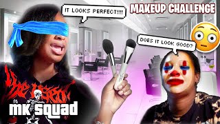 MACEI DOES HER MOMS MAKEUP BLIND [upl. by Iden]