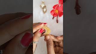 Diy shraddha kapoor chand earings 🔥crafteraditi shorts diy youtubepartner handmade trending [upl. by Wobniar]