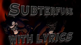 Subterfuge WITH LYRICS  FNF Sonic legacy Cover [upl. by Reywas]