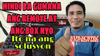 HINDI BA GUMANA ANG REMOTE AT ANG BOX NYOITO NA SOLUSYON  jacs tv [upl. by Patric104]