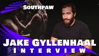 Jake Gyllenhaal  Southpaw Interview 2015 [upl. by Jasen156]