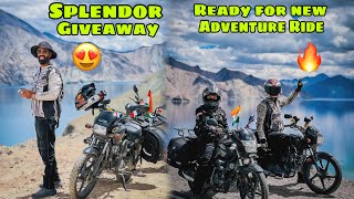 Splendor GIVEAWAY ka time aa gaya 😍 uske baad ek tagde Adventure ke liye taiyaar 🔥 [upl. by Jepum]