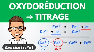 OXYDORÉDUCTION et TITRAGE ✅ Exercice corrigé  1ère amp Terminale spé Physique Chimie [upl. by Kalil]