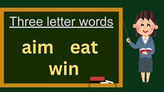 Three letter words in English  Three letter words  three letter words for kids [upl. by Akino6]