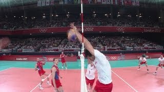 Mens Volleyball QuarterFinals  POL v RUS  London 2012 Olympics [upl. by Enaffit]