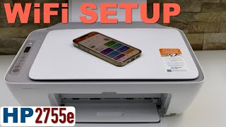 HP DeskJet 2755e WiFi Setup [upl. by Irelav]