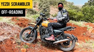 Yezdi Scrambler Yelling Yellow Color  Offroad amp Bad Road Experience Review [upl. by Cleaves]