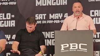 😳AWKWARD😳 CANELO IGNORES OSCAR DE LA HOYA AT PRESS CONFERENCE [upl. by Ahras]