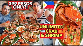 Unlimited KING CRABS amp SHRIMPS in BACLARAN Manila PH 😱🇵🇭 [upl. by Zelde452]