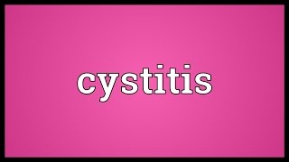 Cystitis Meaning [upl. by Eimrots]