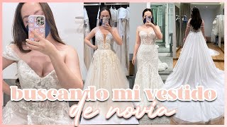 Me PRUEBO VESTIDOS de NOVIA 👰🏻‍♀️ Bridenformal Davids Bridal Pronovias y Esposa  Annie Cuspinera [upl. by Leynad948]