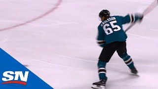 Erik Karlsson Scores First Goal As A San Jose Shark [upl. by Gierk]