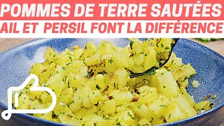 POMMES DE TERRE SAUTÉES à lail et au persil en un temps record [upl. by Intisar]