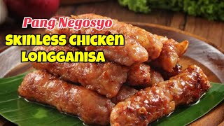 BEST CHICKEN LONGGANISA RECIPE How to make Original Skinless Longganisa Pang Negosyo [upl. by Kerge]