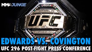 UFC 296 Edwards vs Covington PostFight Press Conference [upl. by Dunkin]