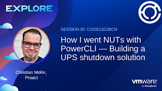 CODE1322BCN  How I went NUTs with PowerCLI — Building a UPS shutdown solution [upl. by Lalitta]