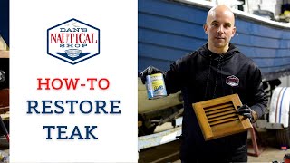 HowTo Restore Teak  1976 Chris Craft [upl. by Nerrawed]