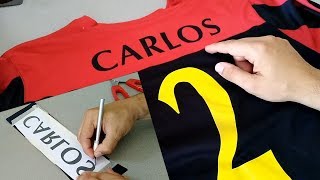 Pon tu NOMBRE en camisetas FÚTBOL [upl. by Yrro]