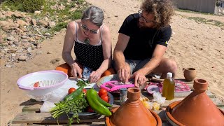 Perfect Moroccan Fish Tajine 🇲🇦 PROFESSIONAL CHEF LESSON ON THE BEACH [upl. by Rutledge]