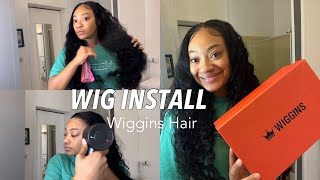 Summer Time Loose Deep Wave Wig Install  Pre Plucked Pre Styled Lace Frontal Wig  Ft Wiggins Hair [upl. by Asilahs53]