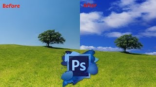 How to Replace Sky in Photoshop CC 2018 [upl. by Verbenia]