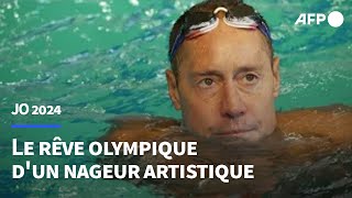 Saligner en natation artistique aux JO de Paris un nageur américain raconte son quotrêvequot  AFP [upl. by Esinrahs]