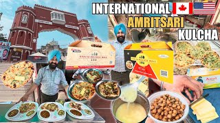 International Amritsari Kulcha  Khalsa Amritsari Kulcha Walle  Famous Amritsari Kulcha  Amritsar [upl. by Oeniri]