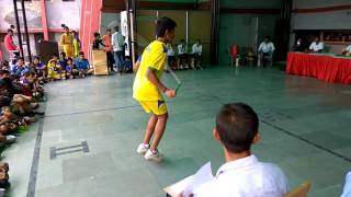 Rope skipping freestyle in kvs delhi regoinal [upl. by Ullund]