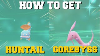 HOW TO EVOLVE CLAMPEARL INTO HUNTAIL AND GOREBYSS IN POKEMON BRILLIANT DIAMOND AND SHINING PEARL [upl. by Rekoob]