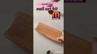 Nail art kit from meesho mega block bluster sales meeshomeeshohaul meeshofindsshortsshortsfeed [upl. by Gaultiero762]