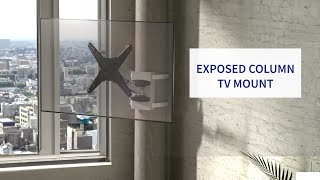 MOUNTTVCL1 Exposed Column Pneumatic Arm TV Mount for 40quot to 70quot TVs by VIVO [upl. by Lauraine]