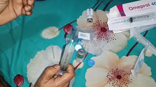 iv Ceftriaxone 1g amp Omeprazole 40 mg injection push Ep61 Injection Vision [upl. by Teragramyram]