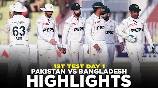 Highlights  Pakistan vs Bangladesh  1st Test Day 1 2020  PCB  M2D2K  PAKvBAN  TestOnHai [upl. by Shauna100]