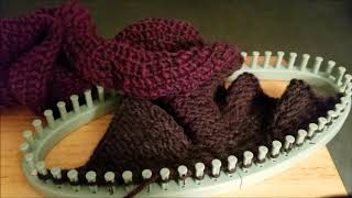 Loom Knitted Potato Chip Scarf [upl. by Erehpotsirhc]