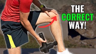 How To Use Massage Gun For Knee Pain Relief [upl. by Courcy]