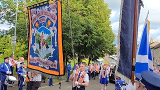 Bridgeton No Surrender Flute Band UDR4  Kirkmuirhill Boyne Celebrations 12thJuly 2024 [upl. by Evreh850]