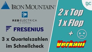 Red Electrica Fresenius amp Iron Mountain  3 x Quartalszahlen im Schnellcheck  2 x Top  1 x Flop [upl. by Annoval372]