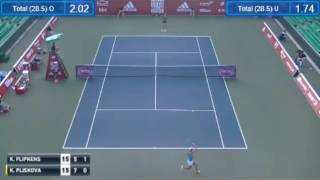 Flipkens hits the shot of the year [upl. by Nyladnek]