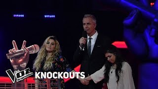 Knockout TeamMontaner Guadalupe Espeja vs Yanina Galeasi  La Voz Argentina 2018 [upl. by Oinoitna]