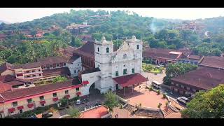 400 Years Old Churches in South Goa India  View From The Sky [upl. by Drusie]